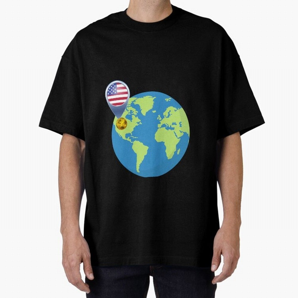 American Spirit World Cup Classic T-Shirt Join the Global Buzz around Global Football Passion for FIFA World Cup 2026, Featuring Haaland and Mbappe, Argentina, France and Brazil, Sports Nostalgia, International Competition, Famous Players and