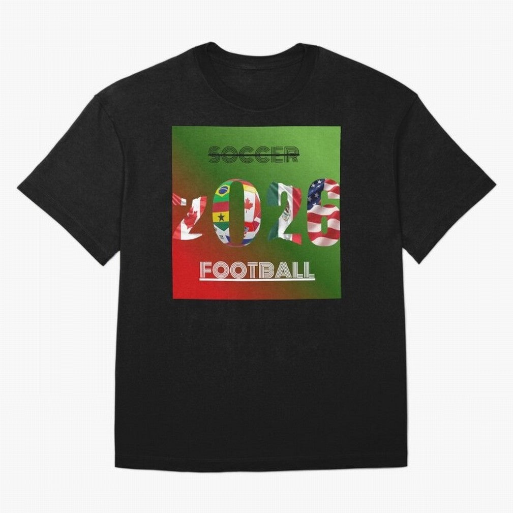 Football Classic T-Shirt Represent the FIFA World Cup 2026 Group Stage Journey through Haaland Highlights, Argentina Pride, Vintage Soccer Flavor, Modern Football Stars, National Flags and Final Night Emotion; Created for Match Day Parties, Soccer