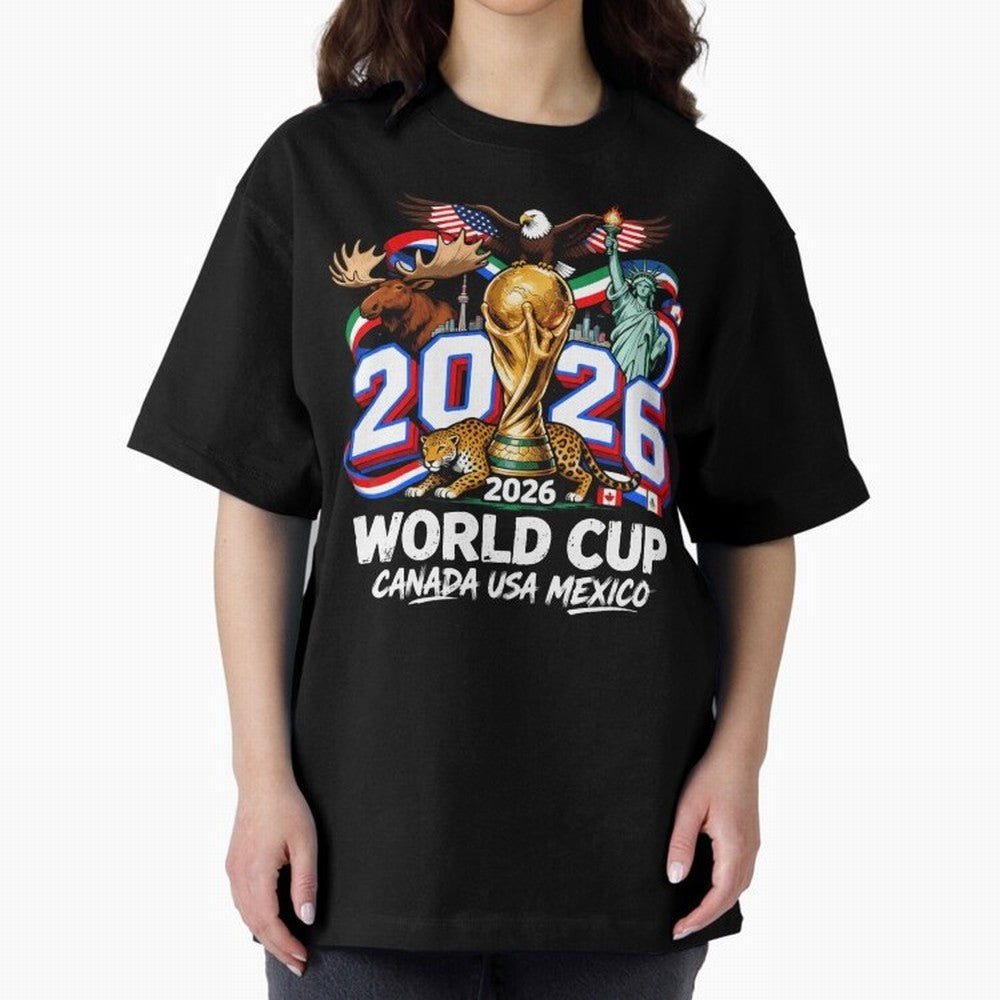 World Cup 2026 Soccer Fan USA Canada Mexico Classic T-Shirt Bring the FIFA World Cup 2026 Group Stage Journey through CR7 and Messi Highlights, England and Germany Pride, Football Passion, Legendary Performances, Festival Vibes and Supporter