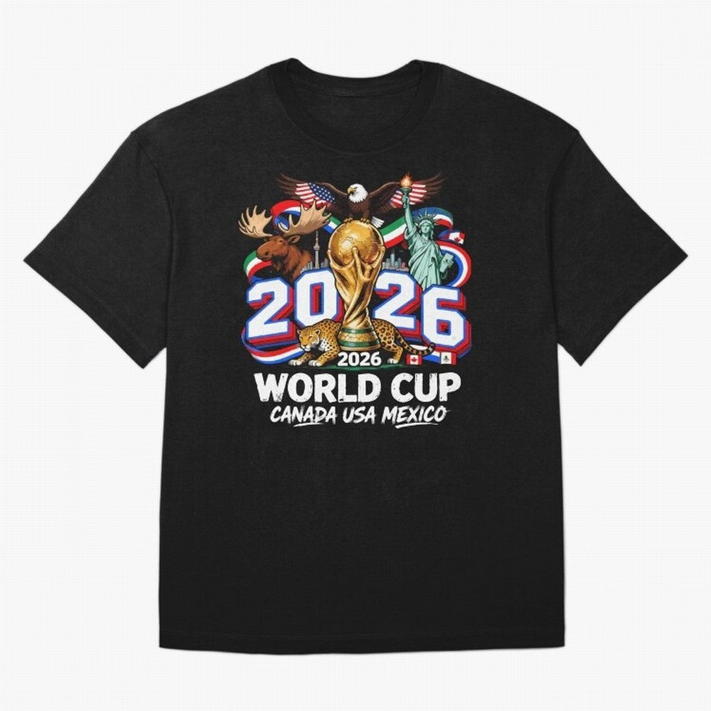 World Cup 2026 Soccer Fan USA Canada Mexico Classic T-Shirt Bring the FIFA World Cup 2026 Group Stage Journey through CR7 and Messi Highlights, England and Germany Pride, Football Passion, Legendary Performances, Festival Vibes and Supporter