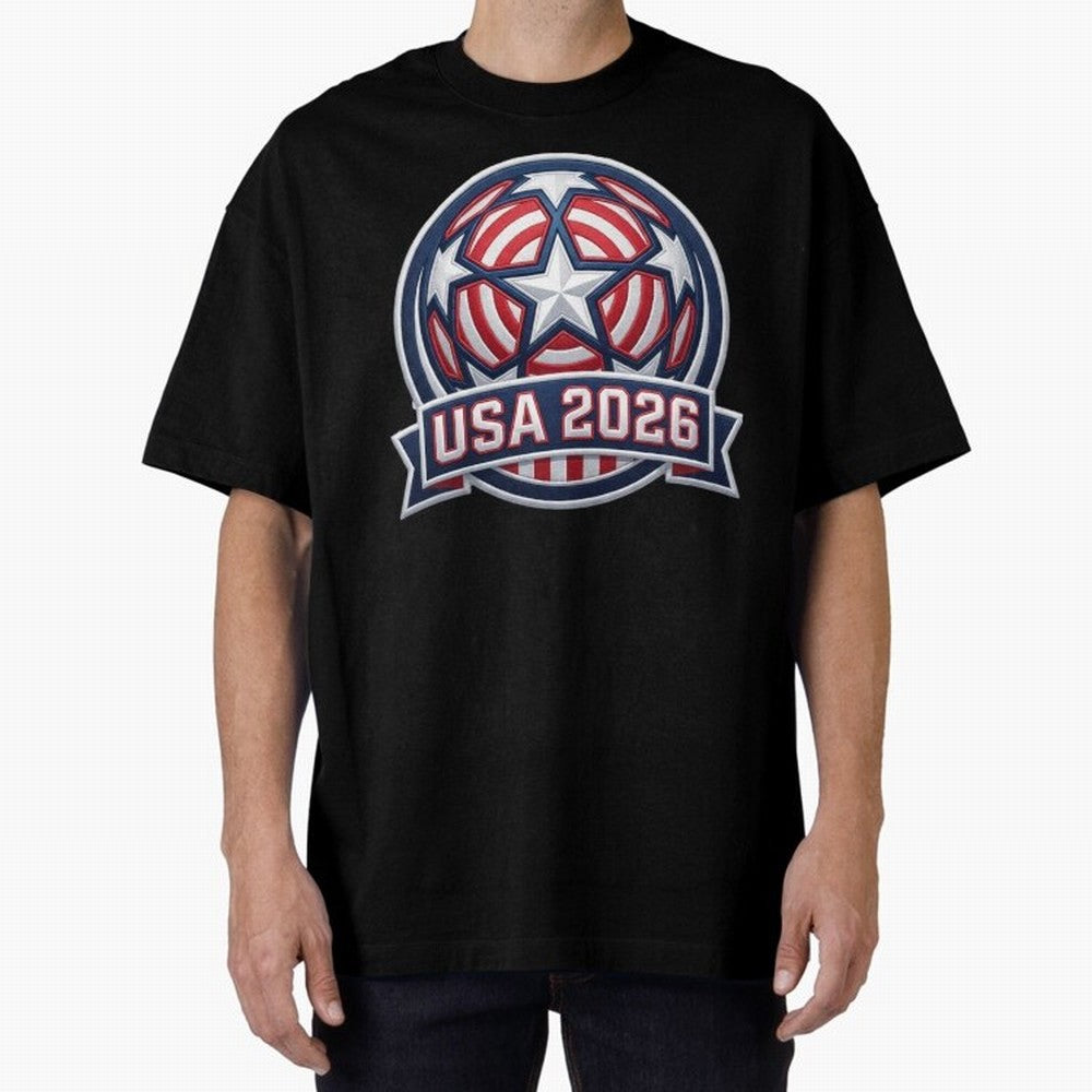 USA 2026 World Cup T-Shirt - Star Spangled Soccer Design - American Host Fan Tee Classic T-Shirt Live the Energy of Match Day Hype around FIFA World Cup 2026 Group Stage, Messi, Neymar and Mbappe, Portugal, Tournament Hype, Historic Matchups,