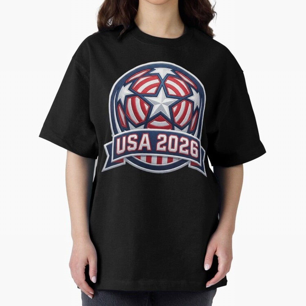 USA 2026 World Cup T-Shirt - Star Spangled Soccer Design - American Host Fan Tee Classic T-Shirt Live the Energy of Match Day Hype around FIFA World Cup 2026 Group Stage, Messi, Neymar and Mbappe, Portugal, Tournament Hype, Historic Matchups,