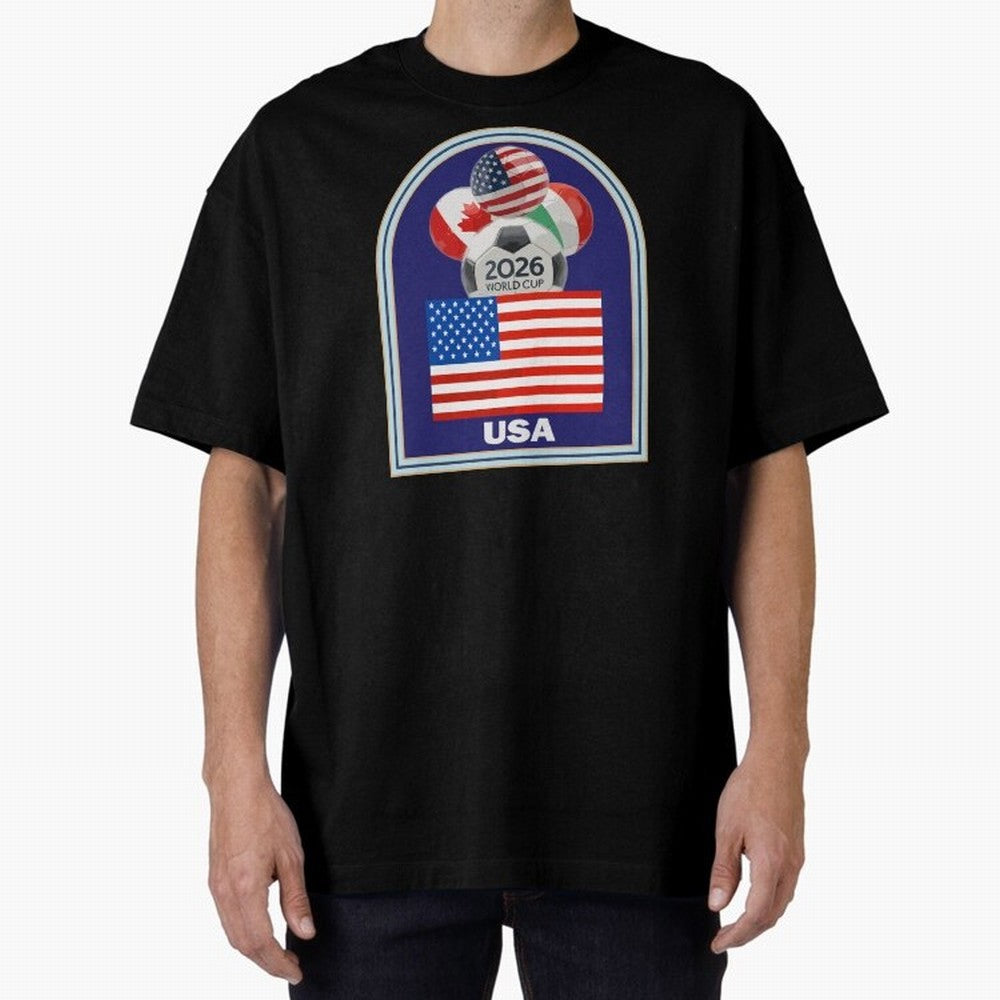 USA 2026 Soccer T-shirt Classic T-Shirt Represent Football Lovers during Match Day Hype around FIFA World Cup 2026 Group Stage, Neymar, Haaland and Cristiano Ronaldo, Netherlands, Football Festival Excitement, Trophy Ambitions, Country Rivalries