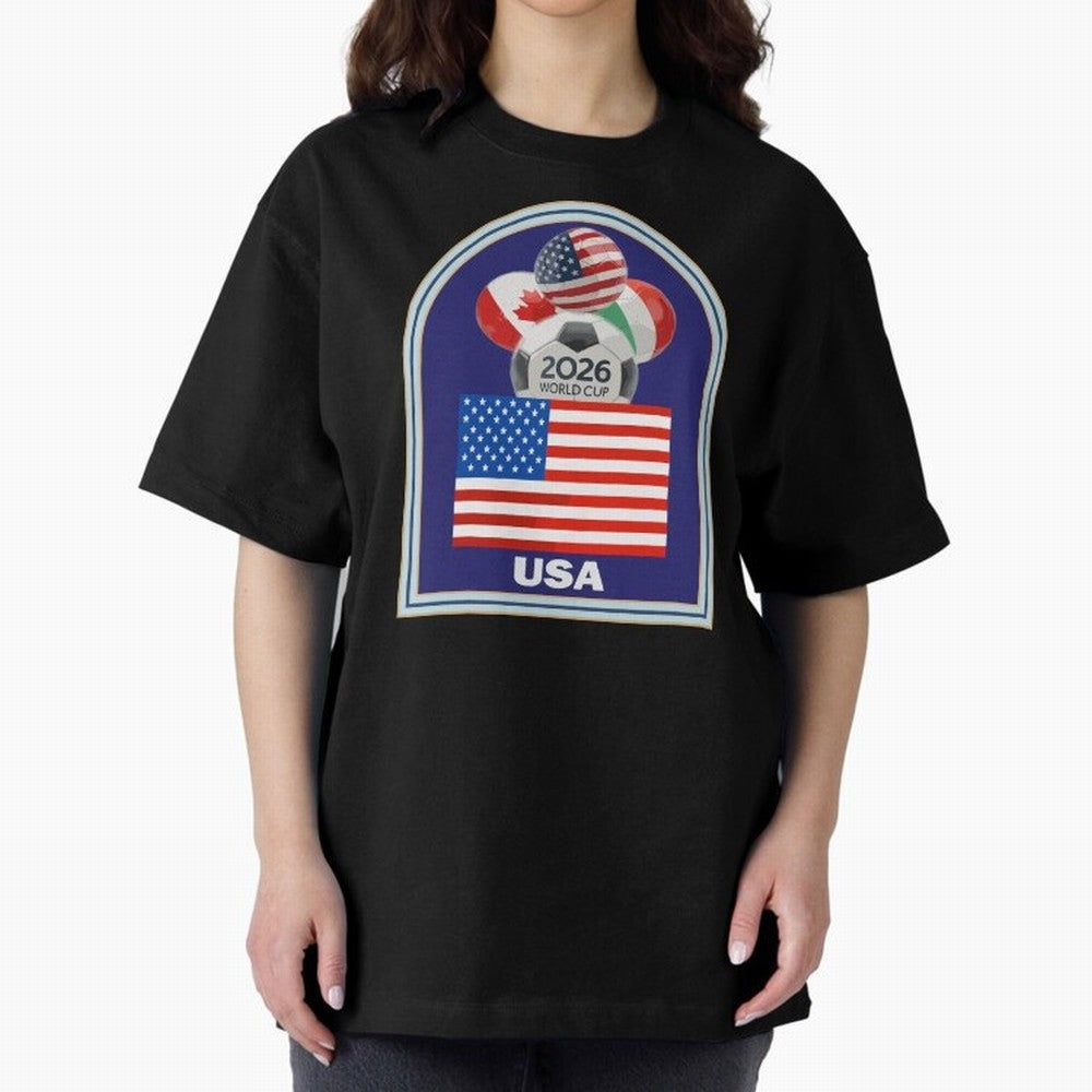 USA 2026 Soccer T-shirt Classic T-Shirt Represent Football Lovers during Match Day Hype around FIFA World Cup 2026 Group Stage, Neymar, Haaland and Cristiano Ronaldo, Netherlands, Football Festival Excitement, Trophy Ambitions, Country Rivalries