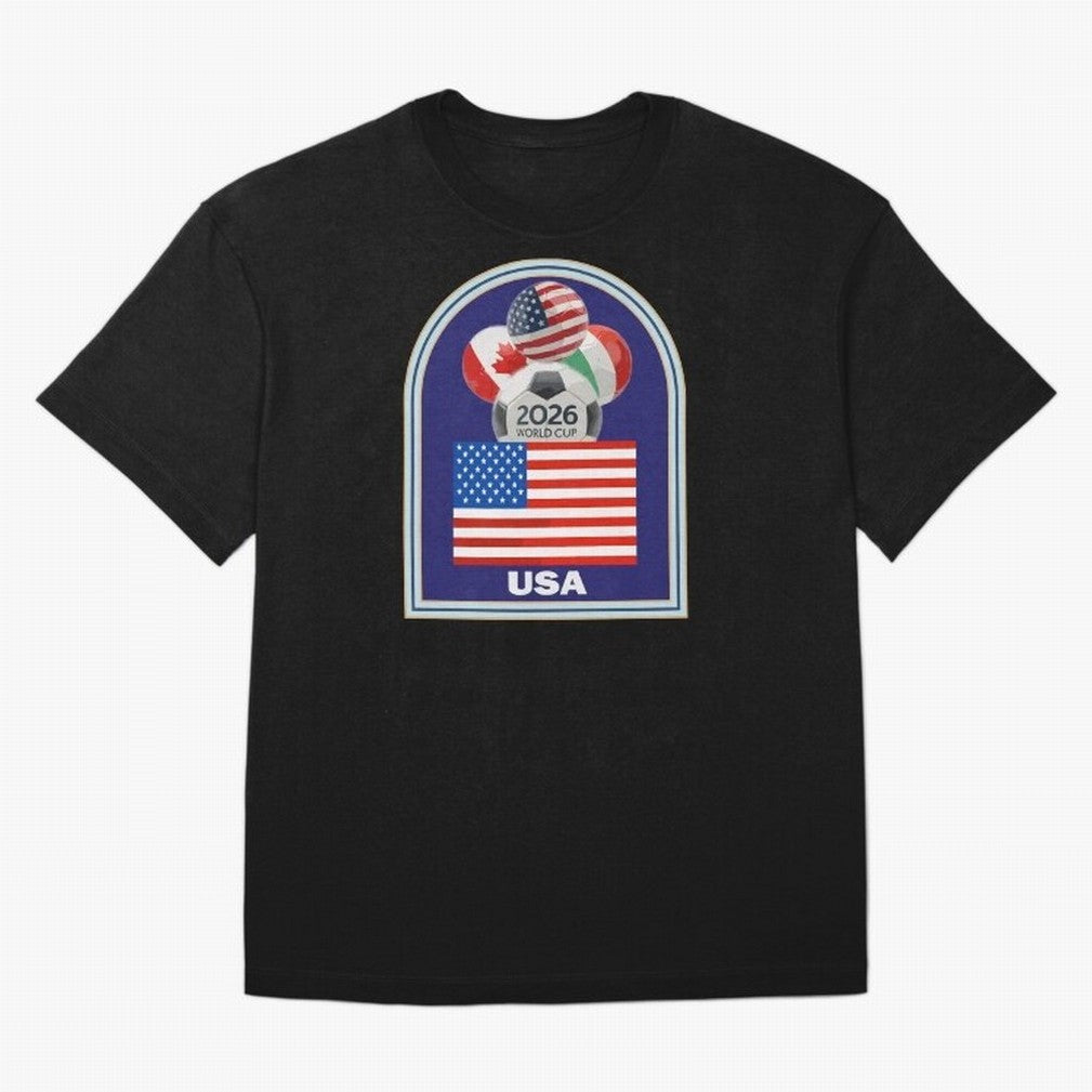 USA 2026 Soccer T-shirt Classic T-Shirt Represent Football Lovers during Match Day Hype around FIFA World Cup 2026 Group Stage, Neymar, Haaland and Cristiano Ronaldo, Netherlands, Football Festival Excitement, Trophy Ambitions, Country Rivalries