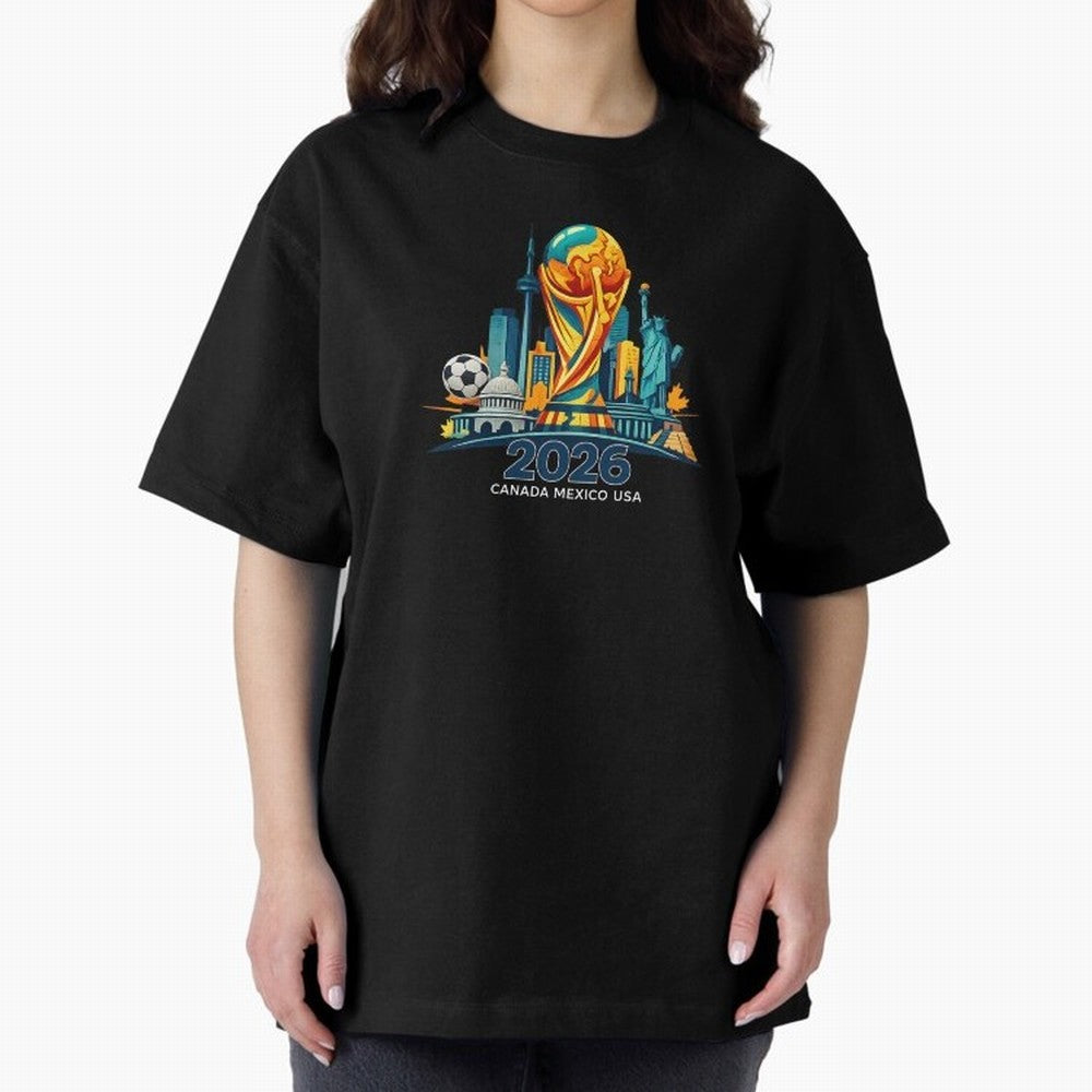 World Football Spirit 2026 - Global Football Championship - USA Canada Mexico Soccer Fan Classic T-Shirt Step into Global Football Passion for FIFA World Cup 2026 Group Stage, Built around Mbappe and Neymar, Argentina and Brazil, Goal Celebration