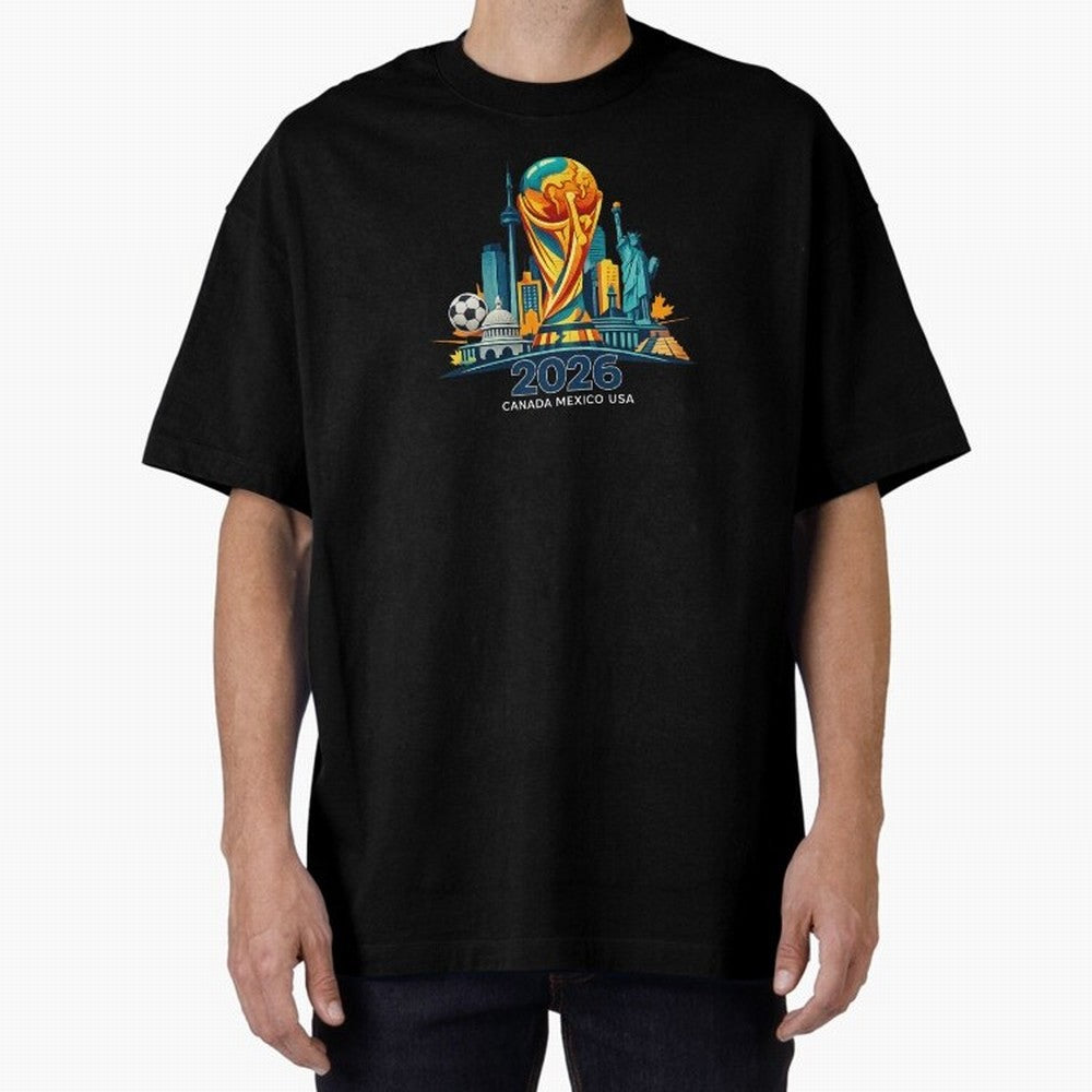World Football Spirit 2026 - Global Football Championship - USA Canada Mexico Soccer Fan Classic T-Shirt Step into Global Football Passion for FIFA World Cup 2026 Group Stage, Built around Mbappe and Neymar, Argentina and Brazil, Goal Celebration