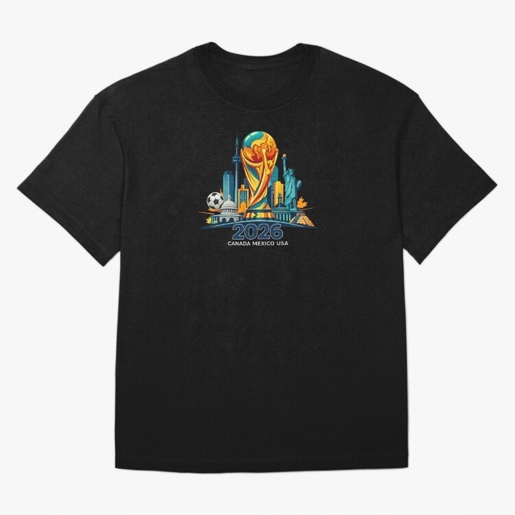 World Football Spirit 2026 - Global Football Championship - USA Canada Mexico Soccer Fan Classic T-Shirt Step into Global Football Passion for FIFA World Cup 2026 Group Stage, Built around Mbappe and Neymar, Argentina and Brazil, Goal Celebration