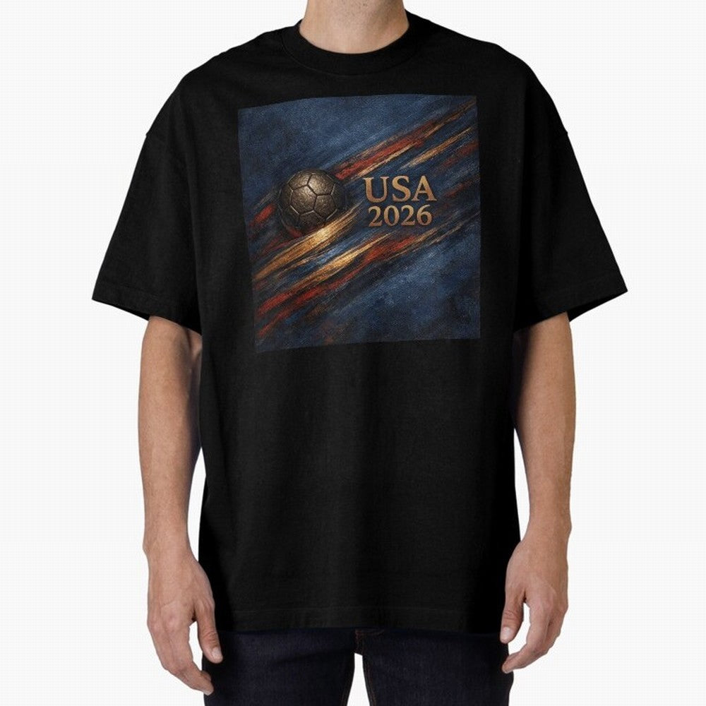 Bronze Inspired USA 2026 Soccer Theme Classic T-Shirt Back Your Heroes with the FIFA World Cup 2026 Group Stage Journey through Messi, CR7 and Mbappe Highlights, England, France and Netherlands Pride, Global Supporter Spirit, Legendary Goals,