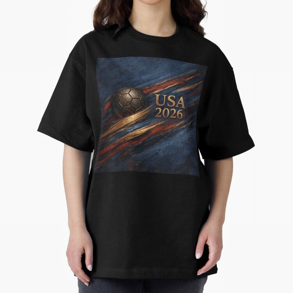 Bronze Inspired USA 2026 Soccer Theme Classic T-Shirt Back Your Heroes with the FIFA World Cup 2026 Group Stage Journey through Messi, CR7 and Mbappe Highlights, England, France and Netherlands Pride, Global Supporter Spirit, Legendary Goals,
