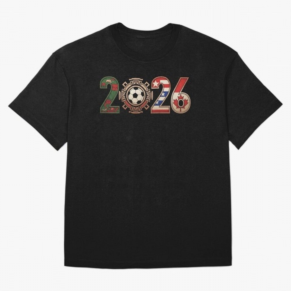Three Nations One Game 2026 Classic T-Shirt Support FIFA World Cup 2026 USA Canada Mexico for Fans of Messi, Neymar and Mbappe and France and Portugal, Bringing Sports Nostalgia, International Competition, Famous Players and Unforgettable
