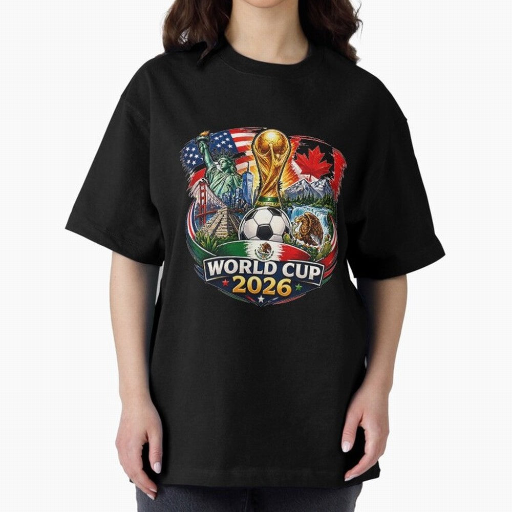 World Football 2026 USA Canada Mexico ¨C Soccer Fan Design Retro Travel Style Classic T-Shirt Show Up for the Glory of Match Day Hype around FIFA World Cup 2026 Group Stage, Cristiano Ronaldo, Haaland and CR7, Netherlands, Football Passion,
