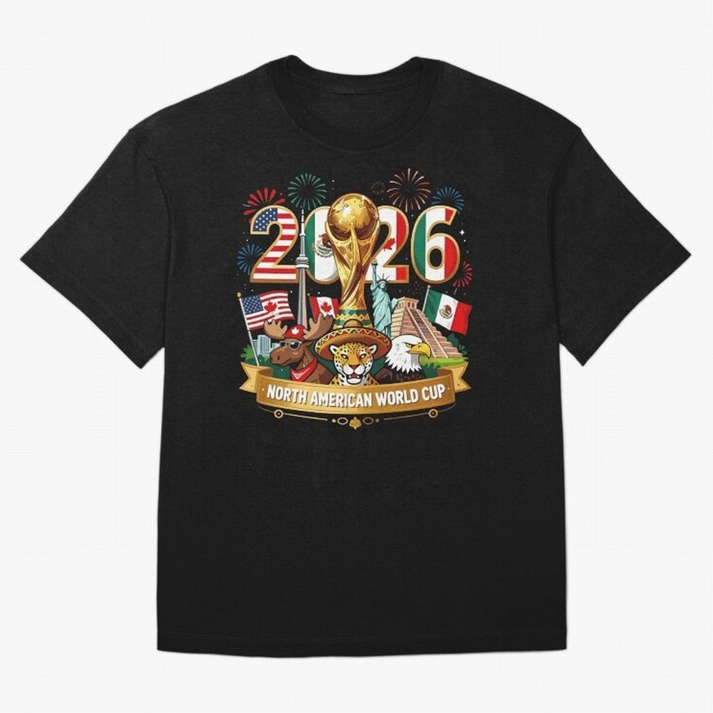 World Cup 2026 North America USA Canada Mexico Soccer Fan Classic T-Shirt Elevate Match Day Hype around FIFA World Cup 2026, CR7 and Messi, Germany, Retro Football Energy, Iconic Rivalries, Trophy Chase Drama and Stadium Atmosphere; Perfect for