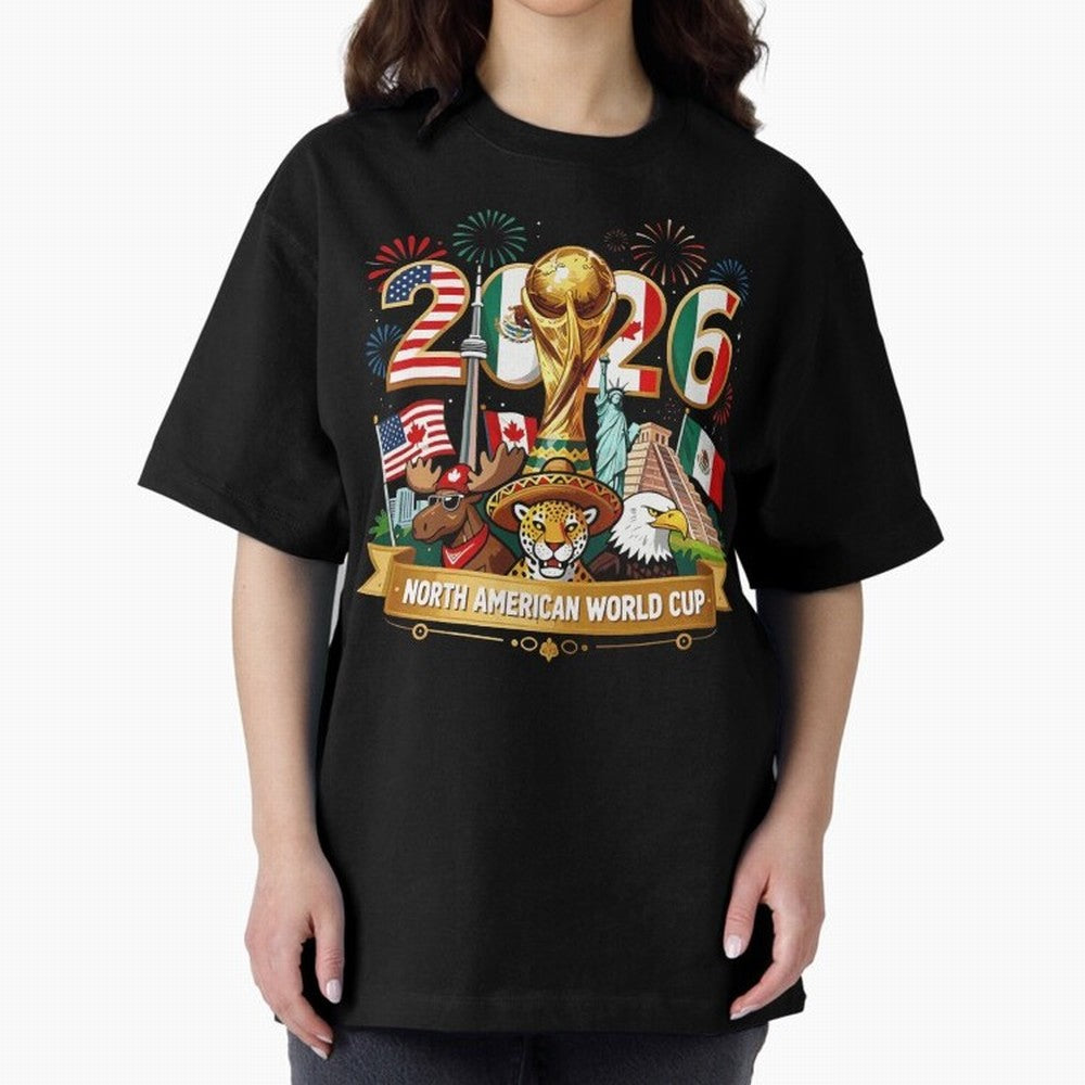World Cup 2026 North America USA Canada Mexico Soccer Fan Classic T-Shirt Elevate Match Day Hype around FIFA World Cup 2026, CR7 and Messi, Germany, Retro Football Energy, Iconic Rivalries, Trophy Chase Drama and Stadium Atmosphere; Perfect for
