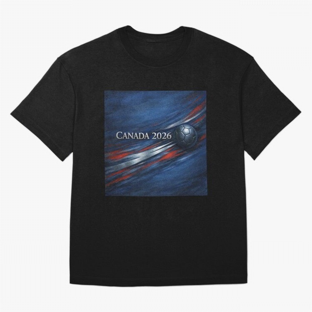 Canada 2026 Soccer Inspired Design Classic T-Shirt Celebrate the Stars of FIFA World Cup 2026 USA Canada Mexico Spirit, Centered on Argentina and Brazil, Neymar, Soccer Culture, Superstar Moments, National Team Dreams and Competitive Fire; Perfect