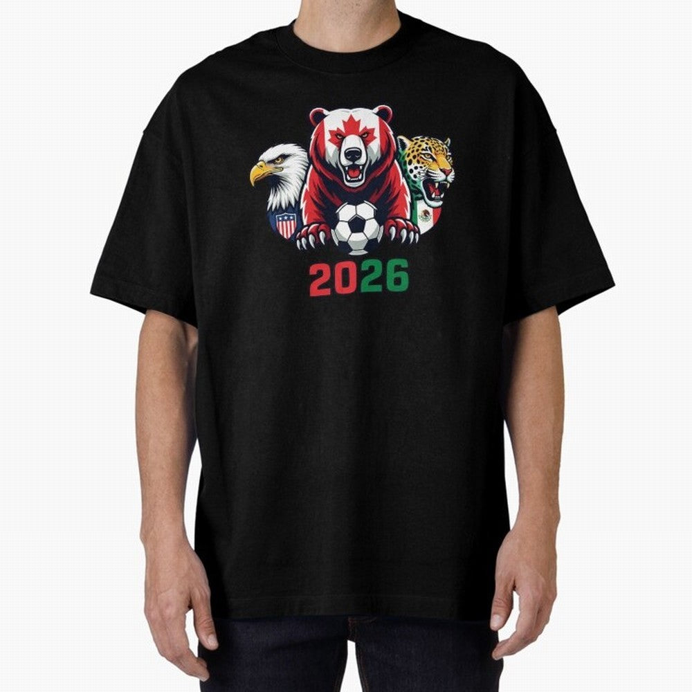 World Cup 2026 USA Canada Mexico Host Mascots Classic T-Shirt Bring a Champion Mindset to FIFA World Cup 2026 Built around Haaland, Germany Energy, Championship Spirit, Famous Goals, Roaring Crowds and International Football Unity; Created for