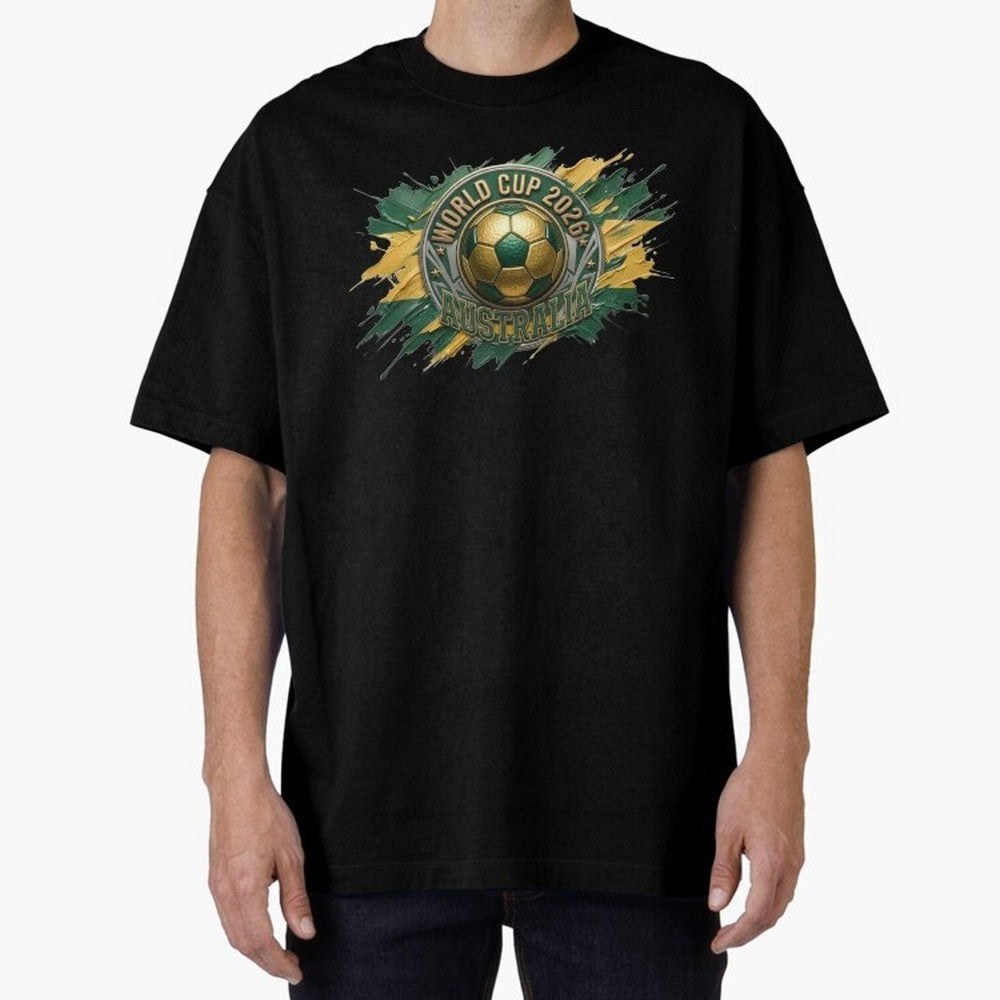 World Cup 2026 Australia Soccer Ball Paint Splash Classic T-Shirt Remember Match Day Hype around FIFA World Cup 2026 Group Stage, Mbappe and Neymar, Netherlands, Stadium Memories, Football Loyalty, International Chants and Championship Tradition;