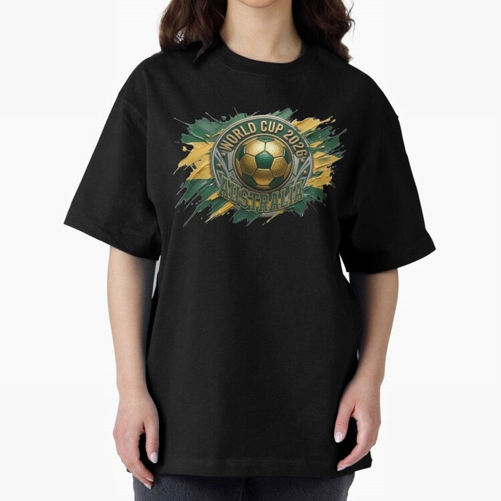 World Cup 2026 Australia Soccer Ball Paint Splash Classic T-Shirt Remember Match Day Hype around FIFA World Cup 2026 Group Stage, Mbappe and Neymar, Netherlands, Stadium Memories, Football Loyalty, International Chants and Championship Tradition;