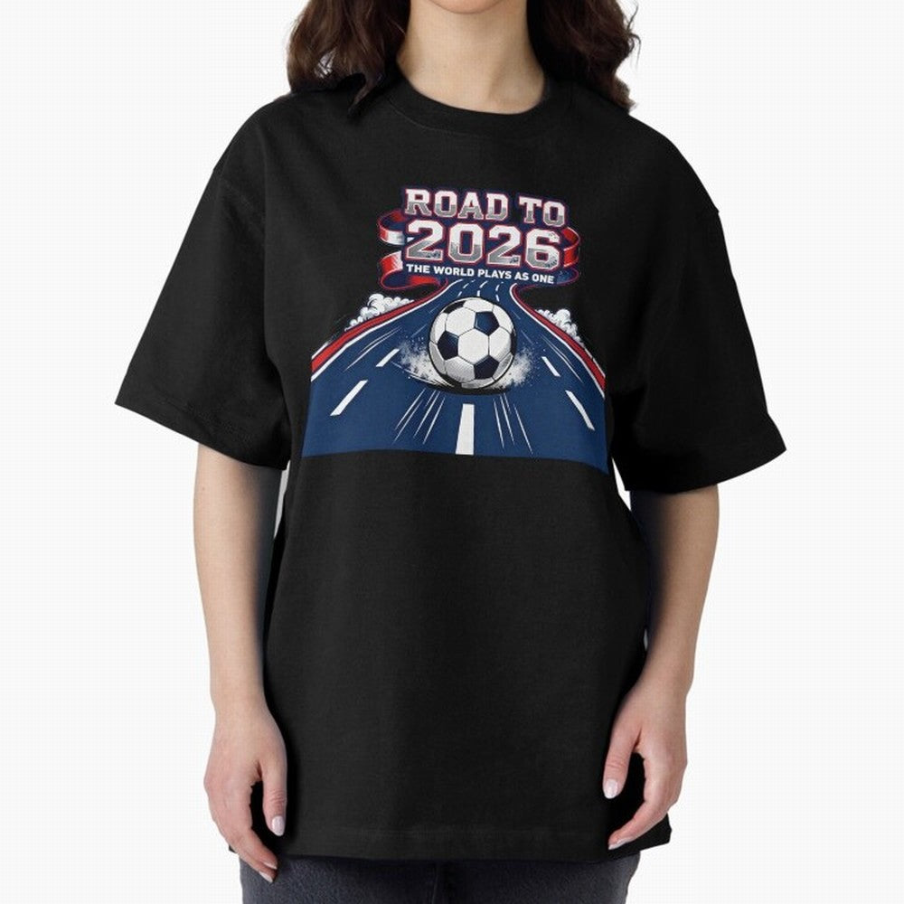 Road to 2026 ¨C The World Plays as One Classic T-Shirt Stand Out with Spirit from Global Football Passion for FIFA World Cup 2026, Inspired by Haaland, Brazil, Match Day Excitement, Supporter Culture, Golden Goals and Global Football Passion;