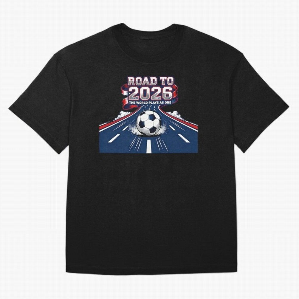 Road to 2026 ¨C The World Plays as One Classic T-Shirt Stand Out with Spirit from Global Football Passion for FIFA World Cup 2026, Inspired by Haaland, Brazil, Match Day Excitement, Supporter Culture, Golden Goals and Global Football Passion;
