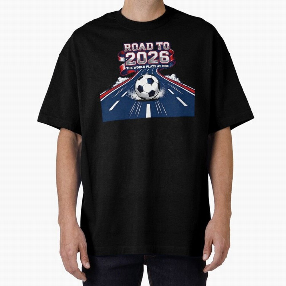Road to 2026 ¨C The World Plays as One Classic T-Shirt Stand Out with Spirit from Global Football Passion for FIFA World Cup 2026, Inspired by Haaland, Brazil, Match Day Excitement, Supporter Culture, Golden Goals and Global Football Passion;