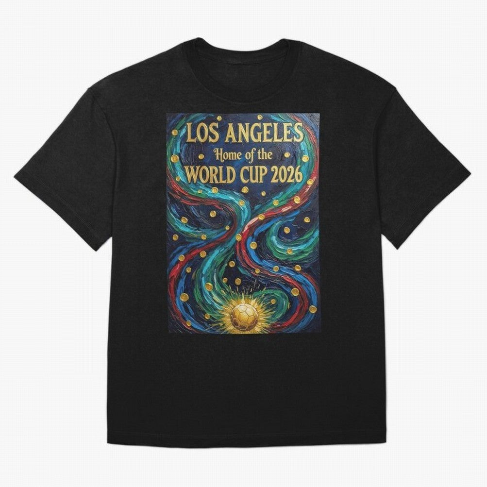 Los Angeles Home of the World Cup 2026 Soccer Fan ¡ª Moody Jewel Art Print Classic T-Shirt Celebrate the Stars of FIFA World Cup 2026 USA Canada Mexico for Fans of Cristiano Ronaldo, Haaland and CR7 and England, France and Netherlands, Bringing