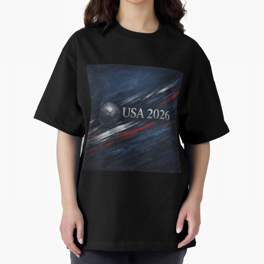 USA 2026 Soccer Emblem Inspired Classic T-Shirt Follow the Final Road of Match Day Hype around FIFA World Cup 2026 USA Canada Mexico, Messi, Neymar and Mbappe, England, France and Netherlands, Global Supporter Spirit, Legendary Goals, National