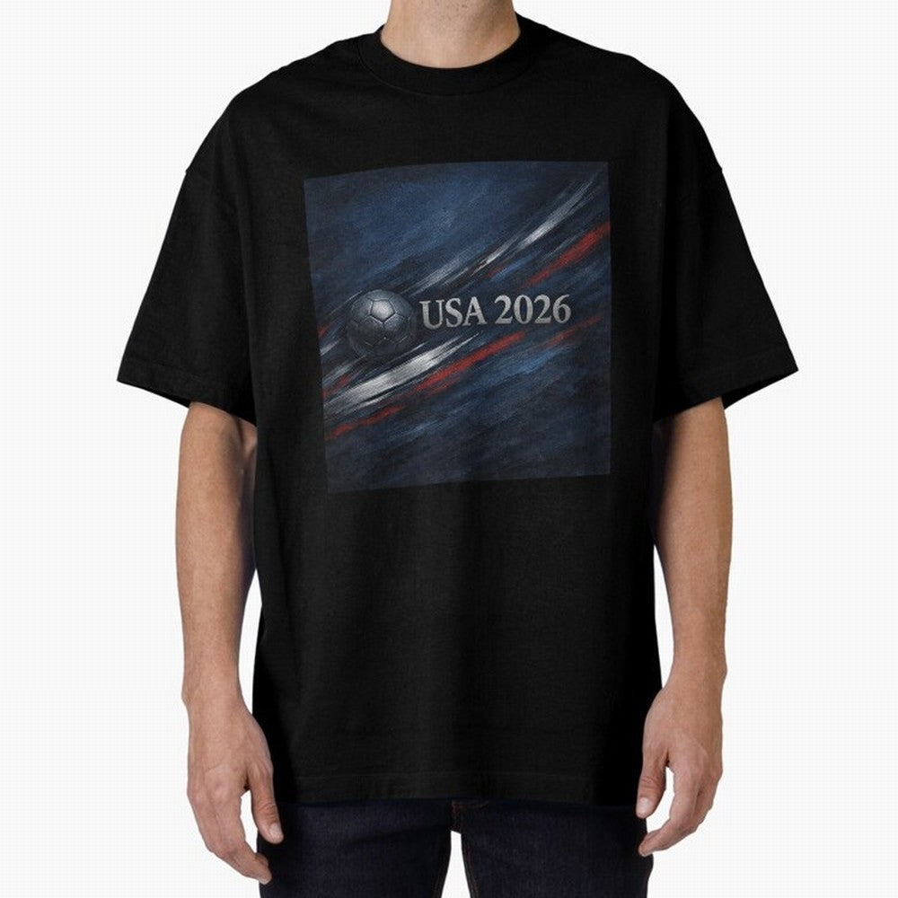 USA 2026 Soccer Emblem Inspired Classic T-Shirt Follow the Final Road of Match Day Hype around FIFA World Cup 2026 USA Canada Mexico, Messi, Neymar and Mbappe, England, France and Netherlands, Global Supporter Spirit, Legendary Goals, National