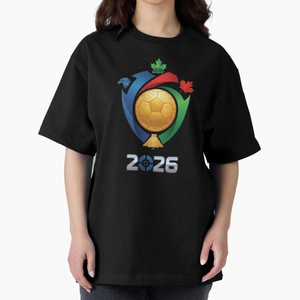 Golden Soccer Ball 2026 Host Nations Emblem Classic T-Shirt Celebrate Soccer Greatness during Global Football Passion for FIFA World Cup 2026, Centered on Neymar, Argentina, Fan Favorite Moments, National Team Passion, Big Match Drama and Soccer