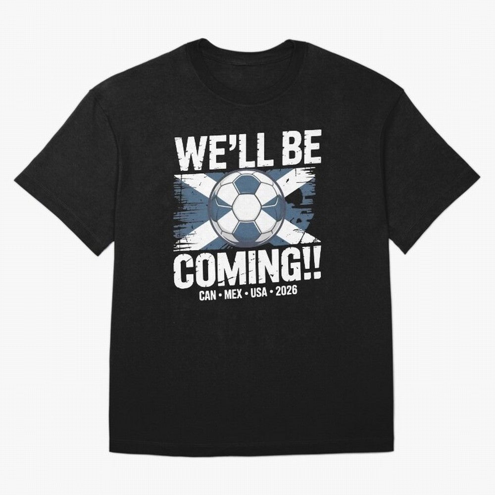 Scotland 2026 Football Qualification National Pride Classic T-Shirt Join the Global Buzz around the FIFA World Cup 2026 Journey through Cristiano Ronaldo Highlights, Portugal Pride, Retro Football Energy, Iconic Rivalries, Trophy Chase Drama and