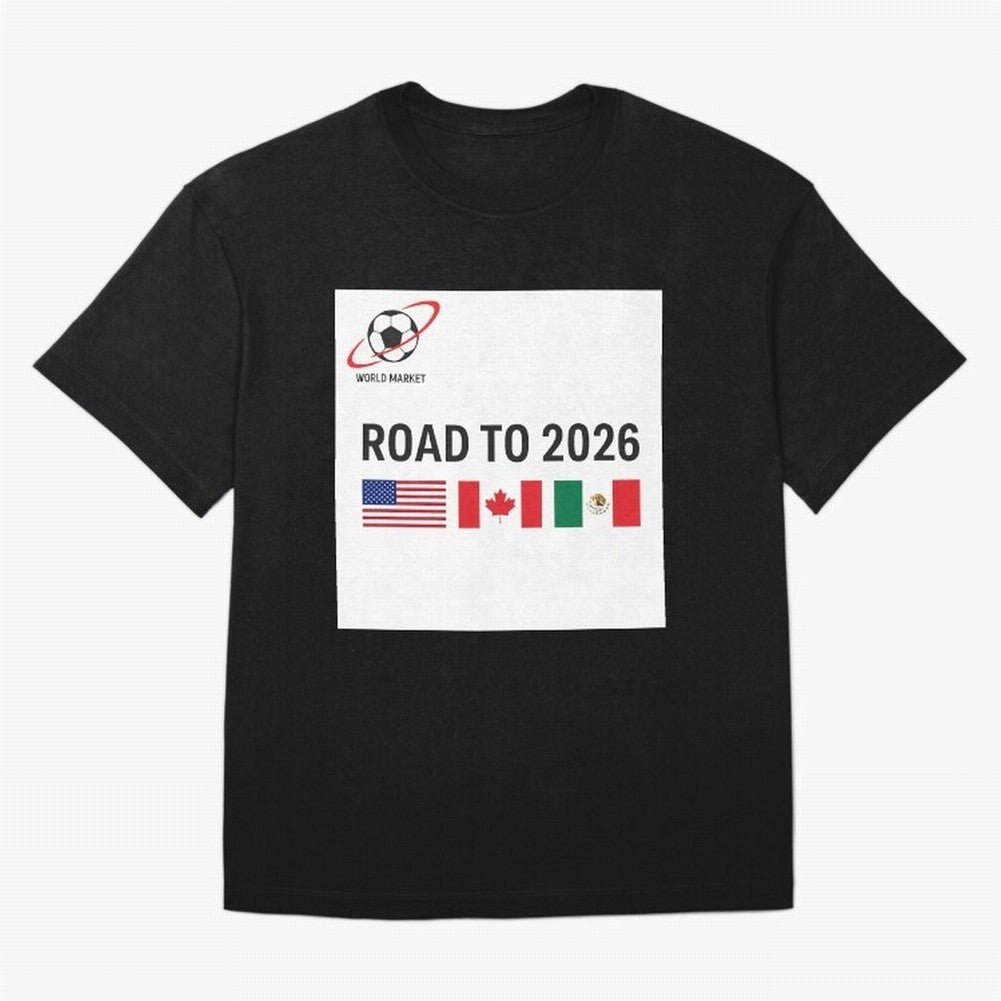 Road to World Cup 2026 Football Journey Classic T-Shirt Stand Proud for FIFA World Cup 2026 Group Stage Highlighting Cristiano Ronaldo, Argentina, France and Brazil Energy, Soccer Culture, Superstar Moments, National Team Dreams and Competitive