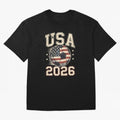 USA 2026 World Cup Soccer Classic T-Shirt Build FIFA World Cup 2026 Highlighting Haaland, France Energy, Sports Nostalgia, International Competition, Famous Players and Unforgettable Victories; Ideal for Passionate Fans Who Love Underdog Stories,