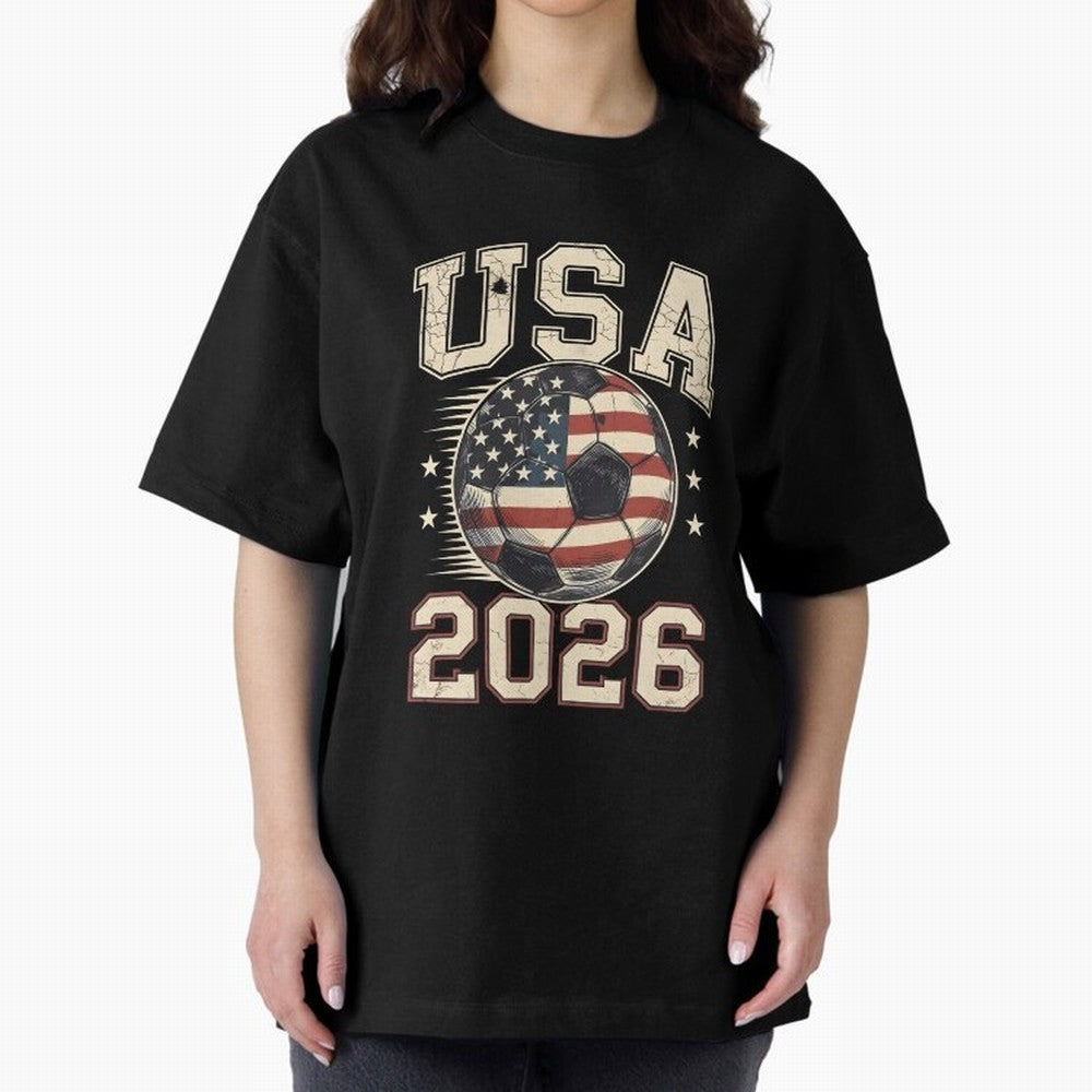 USA 2026 World Cup Soccer Classic T-Shirt Build FIFA World Cup 2026 Highlighting Haaland, France Energy, Sports Nostalgia, International Competition, Famous Players and Unforgettable Victories; Ideal for Passionate Fans Who Love Underdog Stories,