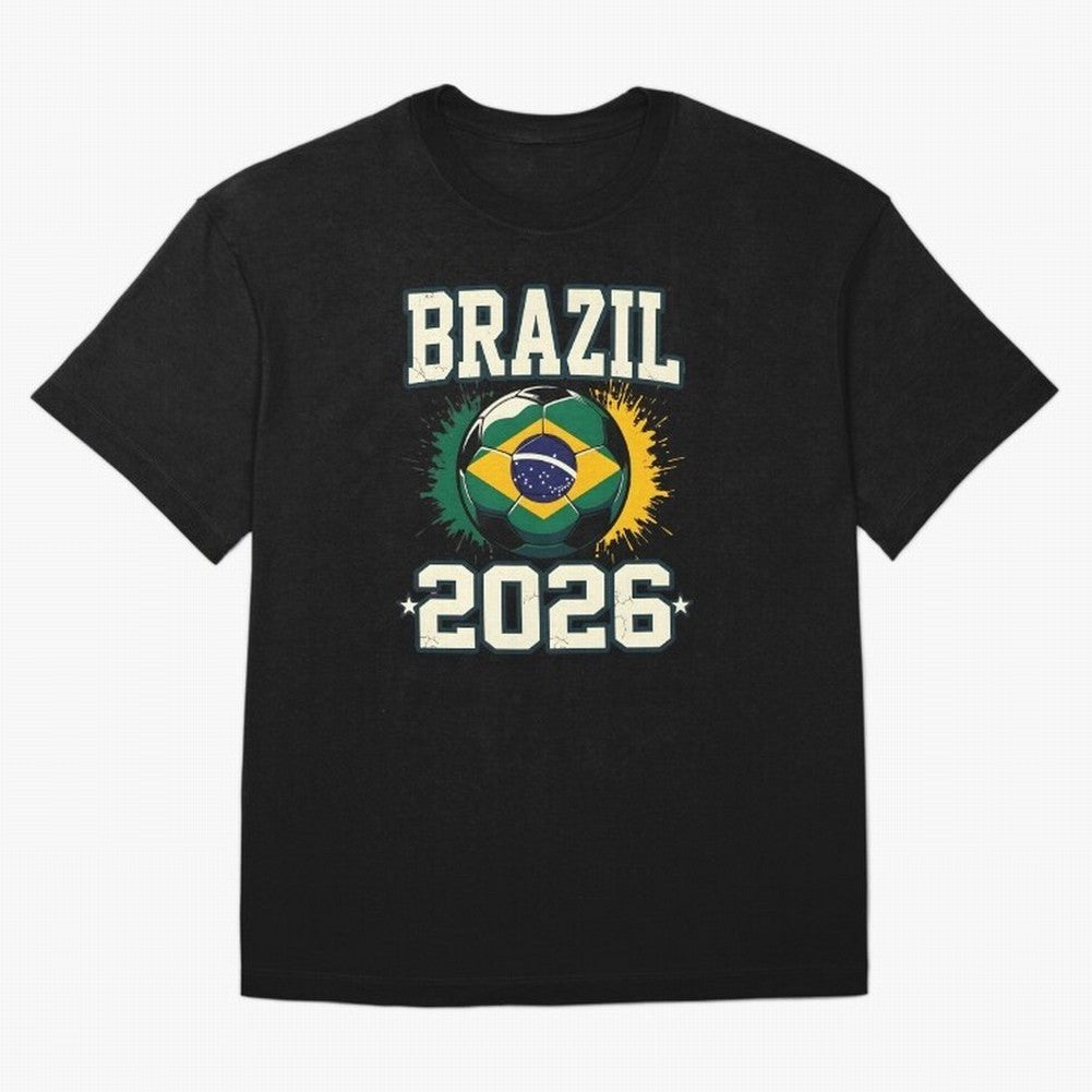 Brazil Soccer Football 2026 Classic T-Shirt Share FIFA World Cup 2026 Group Stage Highlighting CR7, Argentina, France and Brazil Energy, Classic Soccer Heritage, Championship Pressure, Fan Loyalty and International Pride; Perfect for People Who
