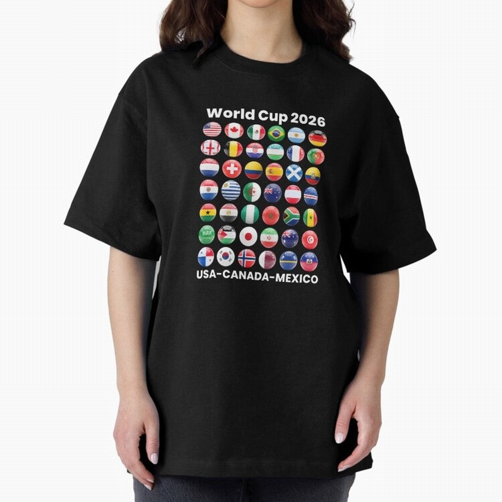 Soccer World Cup 2026 all Country Ball Football Fan Game Day Youth Sports Apparel For Men Women Kids Clothing Classic T-Shirt Celebrate Rivalries and Pride in FIFA World Cup 2026 for Fans of Cristiano Ronaldo and England, France and Netherlands,
