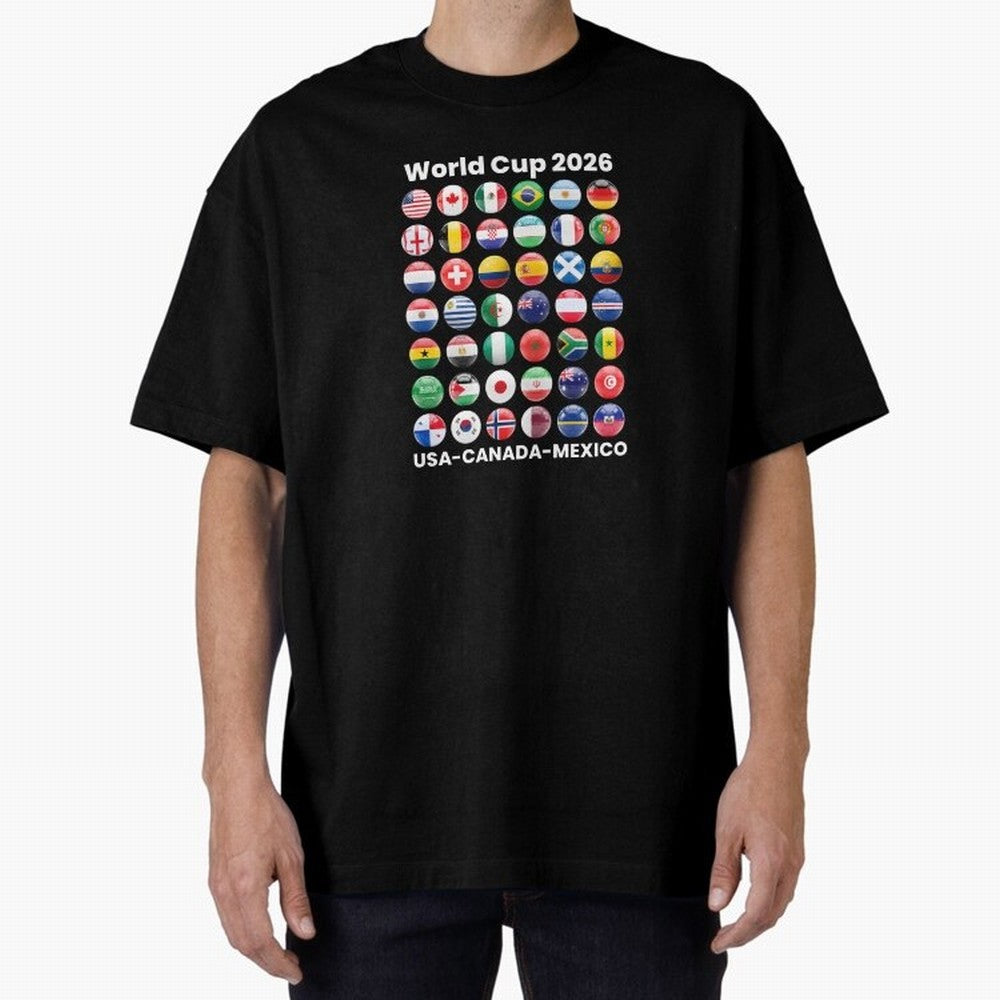 Soccer World Cup 2026 all Country Ball Football Fan Game Day Youth Sports Apparel For Men Women Kids Clothing Classic T-Shirt Celebrate Rivalries and Pride in FIFA World Cup 2026 for Fans of Cristiano Ronaldo and England, France and Netherlands,