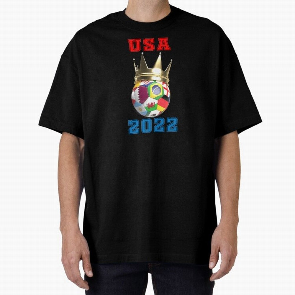 National America Flag Usa American Football Fan Soccer Team Classic T-Shirt Honor Football Greatness during Global Football Passion for FIFA World Cup 2026 USA Canada Mexico, Filled with Messi, Neymar and Mbappe, England, France and Netherlands,
