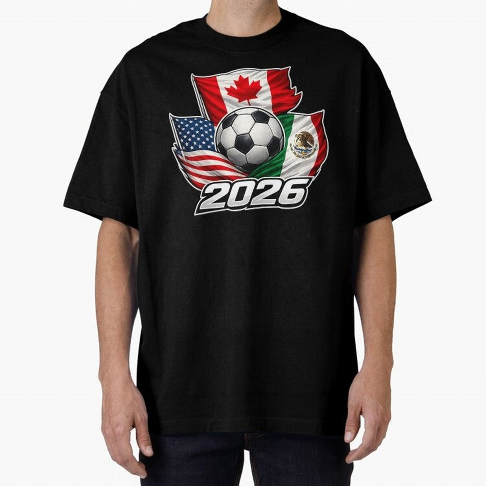 Soccer 2026 USA Canada Mexico ¨C World Football Flags Classic T-Shirt Get Ready for the FIFA World Cup 2026 USA Canada Mexico Journey through Mbappe and Neymar Highlights, Brazil, Portugal and Argentina Pride, Classic Soccer Heritage, Championship