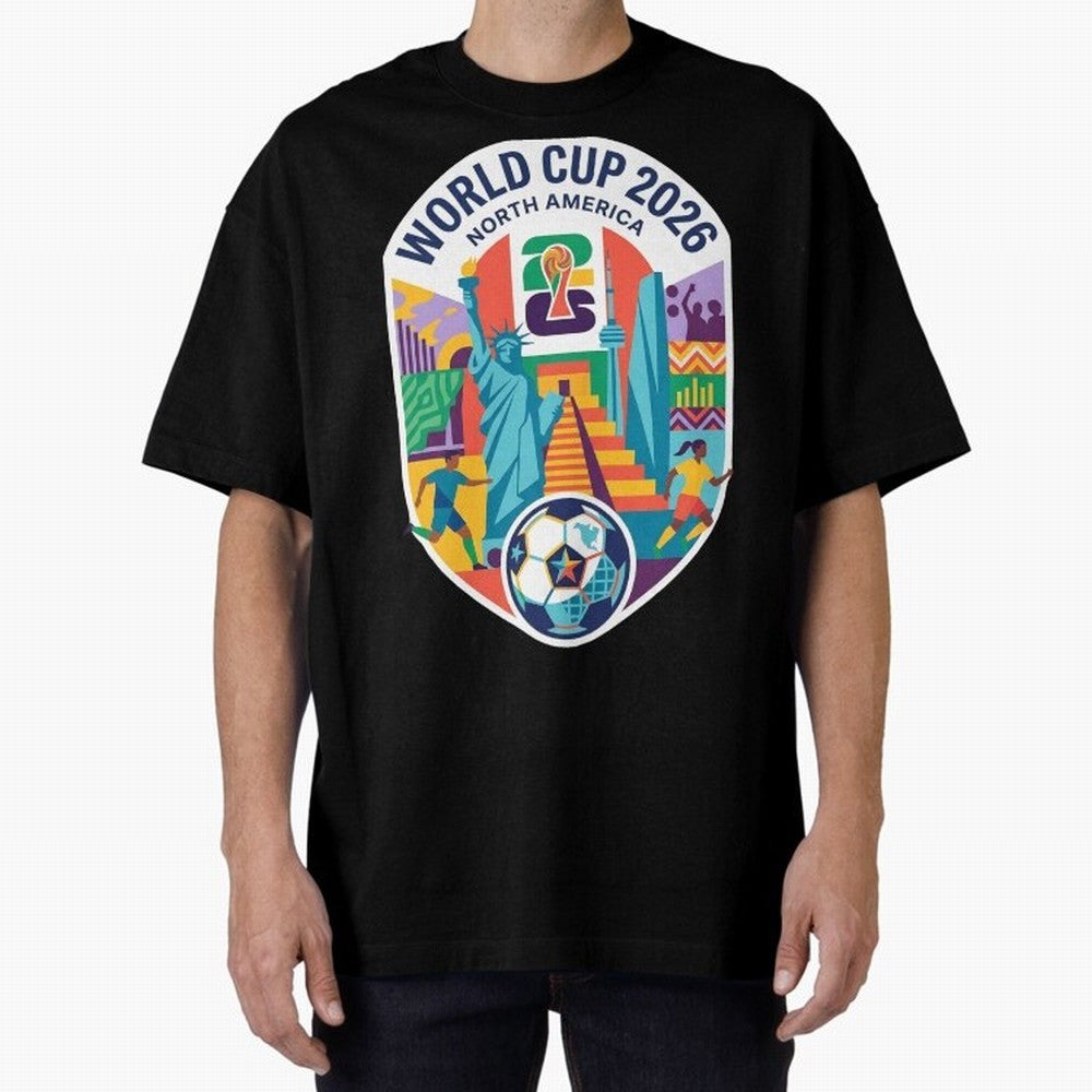 World Cup 2026 North America Soccer Tournament Colorful Emblem Classic T-Shirt Remember Iconic Moments from FIFA World Cup 2026 Connected to Neymar, Brazil Energy, Football History, Final Match Energy, Crowd Noise and Once in a Lifetime Moments;