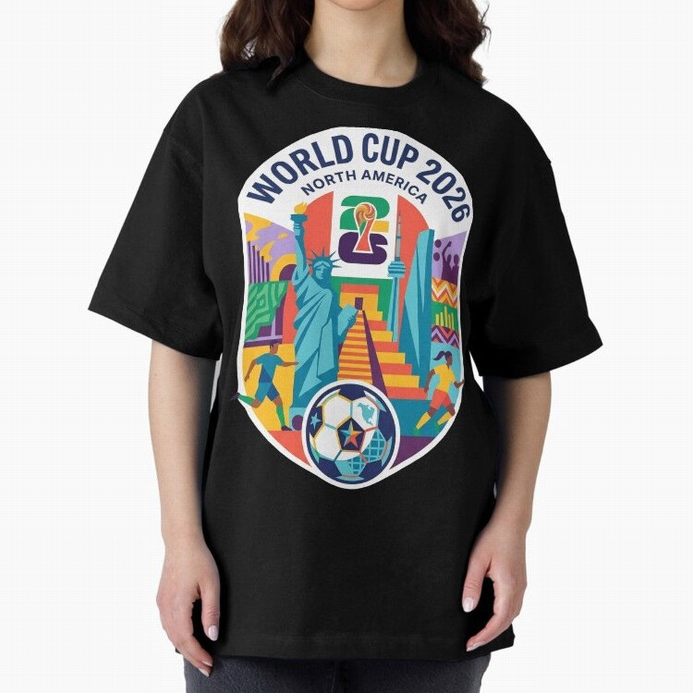 World Cup 2026 North America Soccer Tournament Colorful Emblem Classic T-Shirt Remember Iconic Moments from FIFA World Cup 2026 Connected to Neymar, Brazil Energy, Football History, Final Match Energy, Crowd Noise and Once in a Lifetime Moments;