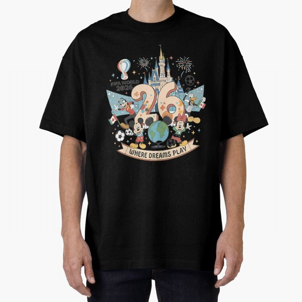 Dreamland Football World Cup26 Classic T-Shirt Stand Proud for FIFA World Cup 2026 for Fans of CR7 and Germany, Bringing Supporter Pride, Iconic Celebrations, Legendary Names and Global Match Day Energy; Made for Collectors Who Enjoy Iconic