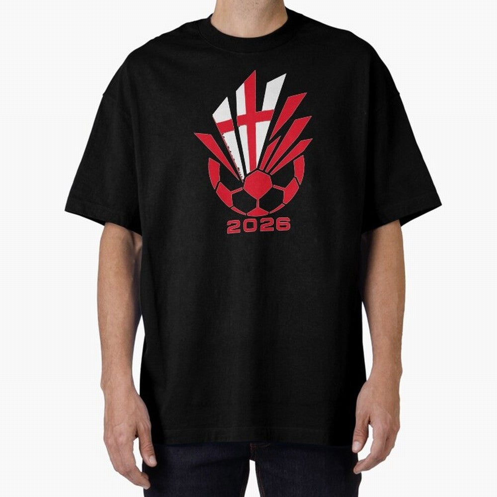 England Soccer 2026 Cross Burst Emblem Classic T-Shirt Feel FIFA World Cup 2026 Group Stage for Fans of Mbappe and Neymar and Germany, Bringing Worldwide Fan Energy, Dramatic Goals, Stadium Lights and Championship Celebrations; Perfect for