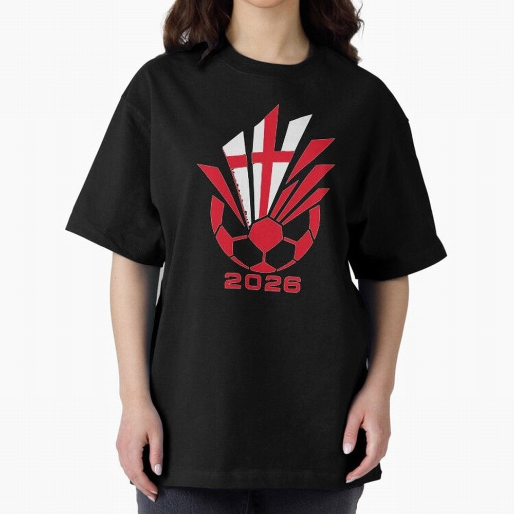 England Soccer 2026 Cross Burst Emblem Classic T-Shirt Feel FIFA World Cup 2026 Group Stage for Fans of Mbappe and Neymar and Germany, Bringing Worldwide Fan Energy, Dramatic Goals, Stadium Lights and Championship Celebrations; Perfect for