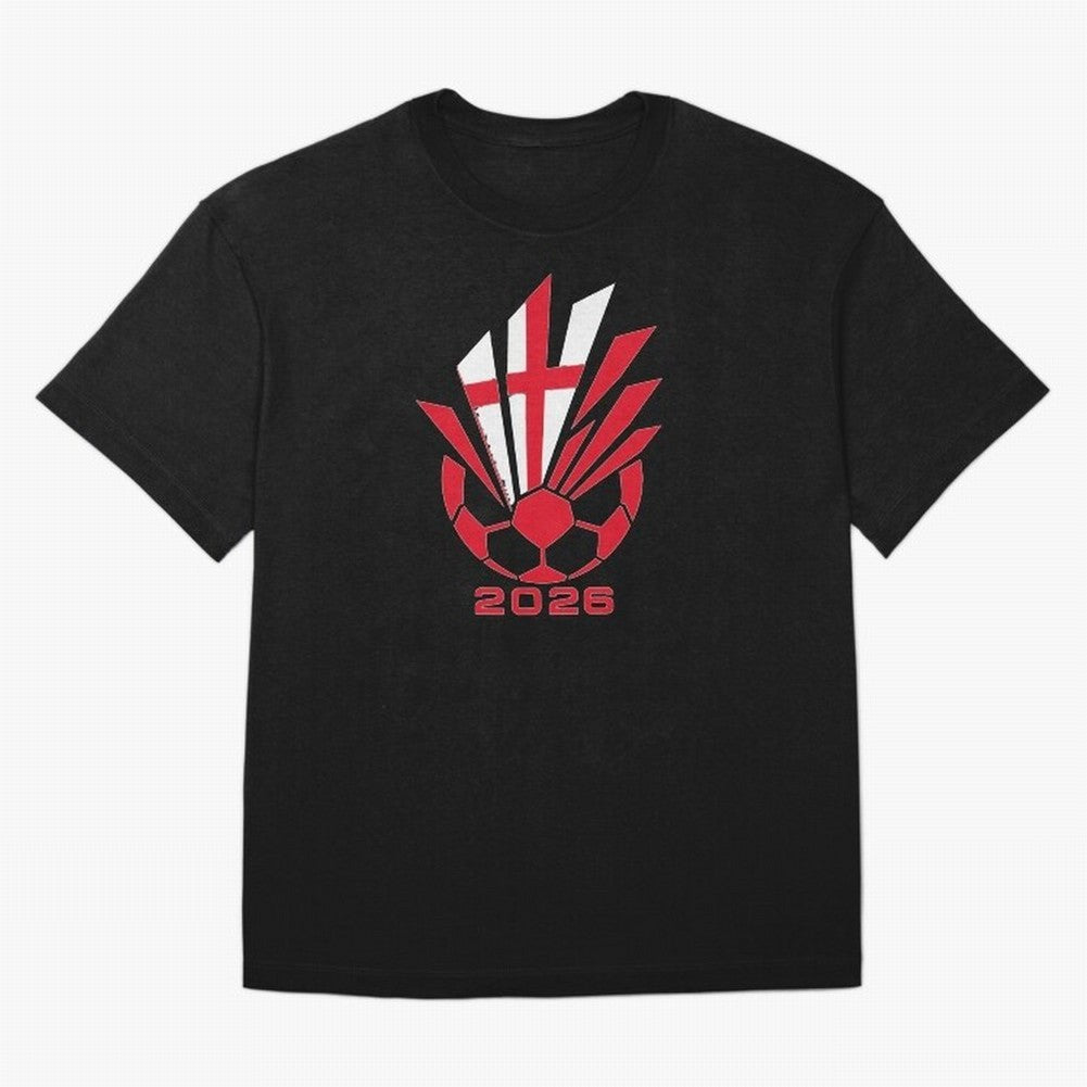 England Soccer 2026 Cross Burst Emblem Classic T-Shirt Feel FIFA World Cup 2026 Group Stage for Fans of Mbappe and Neymar and Germany, Bringing Worldwide Fan Energy, Dramatic Goals, Stadium Lights and Championship Celebrations; Perfect for