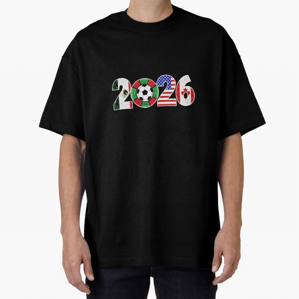 North American Soccer Spirit Team 2026 T-Shirt_82770209 Classic T-Shirt Show Championship Spirit for FIFA World Cup 2026 USA Canada Mexico for Fans of Neymar and Brazil, Portugal and Argentina, Bringing Global Supporter Spirit, Legendary Goals,