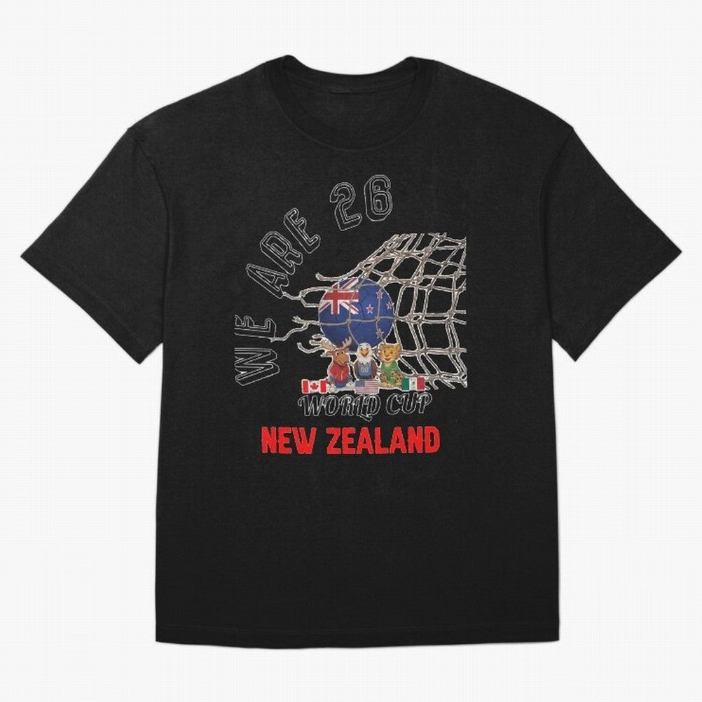 World cup 26 - New Zeland Classic T-Shirt Feel the Trophy Chase of Global Football Passion for FIFA World Cup 2026 USA Canada Mexico, Driven by Cristiano Ronaldo, England and Germany, Supporter Pride, Iconic Celebrations, Legendary Names and Global
