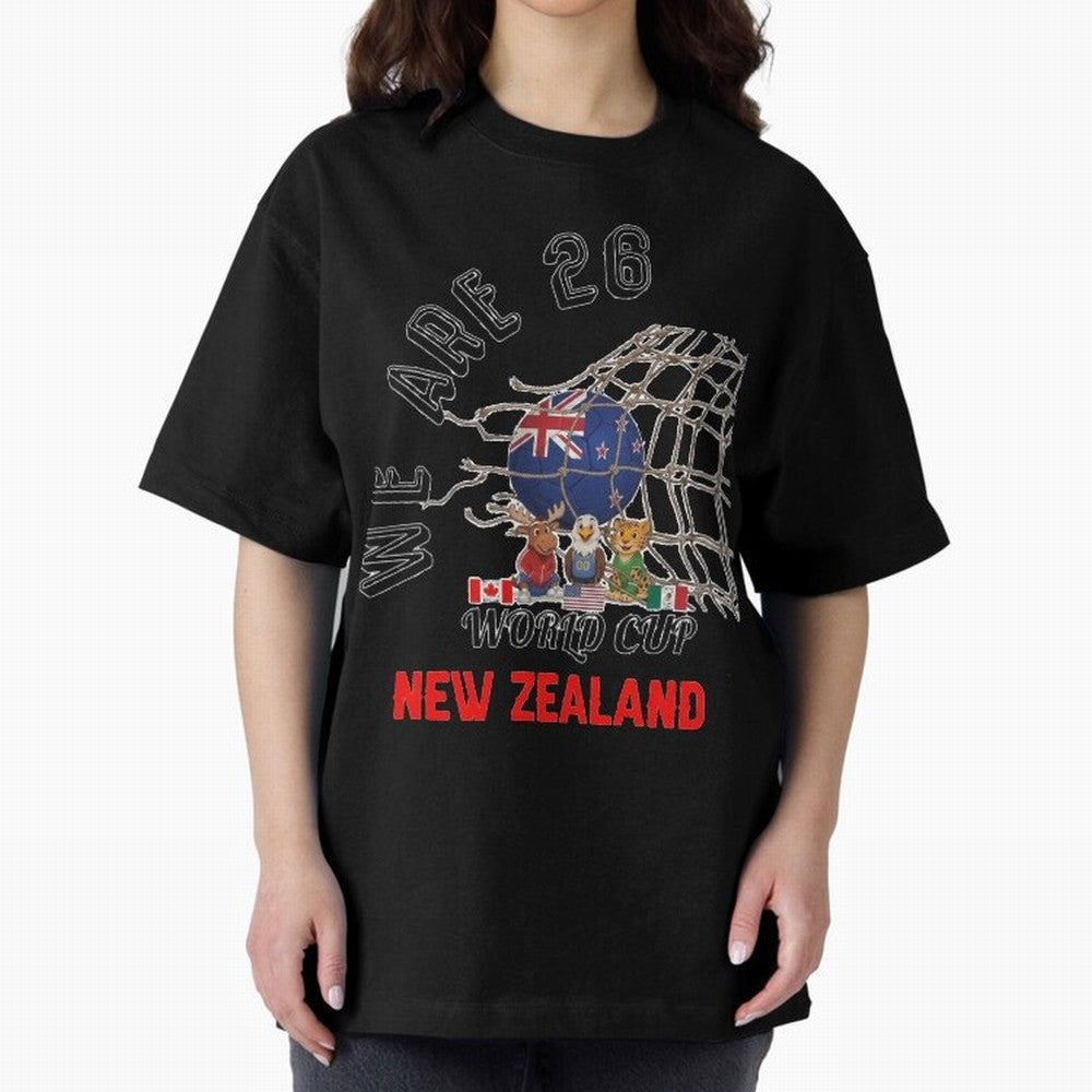 World cup 26 - New Zeland Classic T-Shirt Feel the Trophy Chase of Global Football Passion for FIFA World Cup 2026 USA Canada Mexico, Driven by Cristiano Ronaldo, England and Germany, Supporter Pride, Iconic Celebrations, Legendary Names and Global