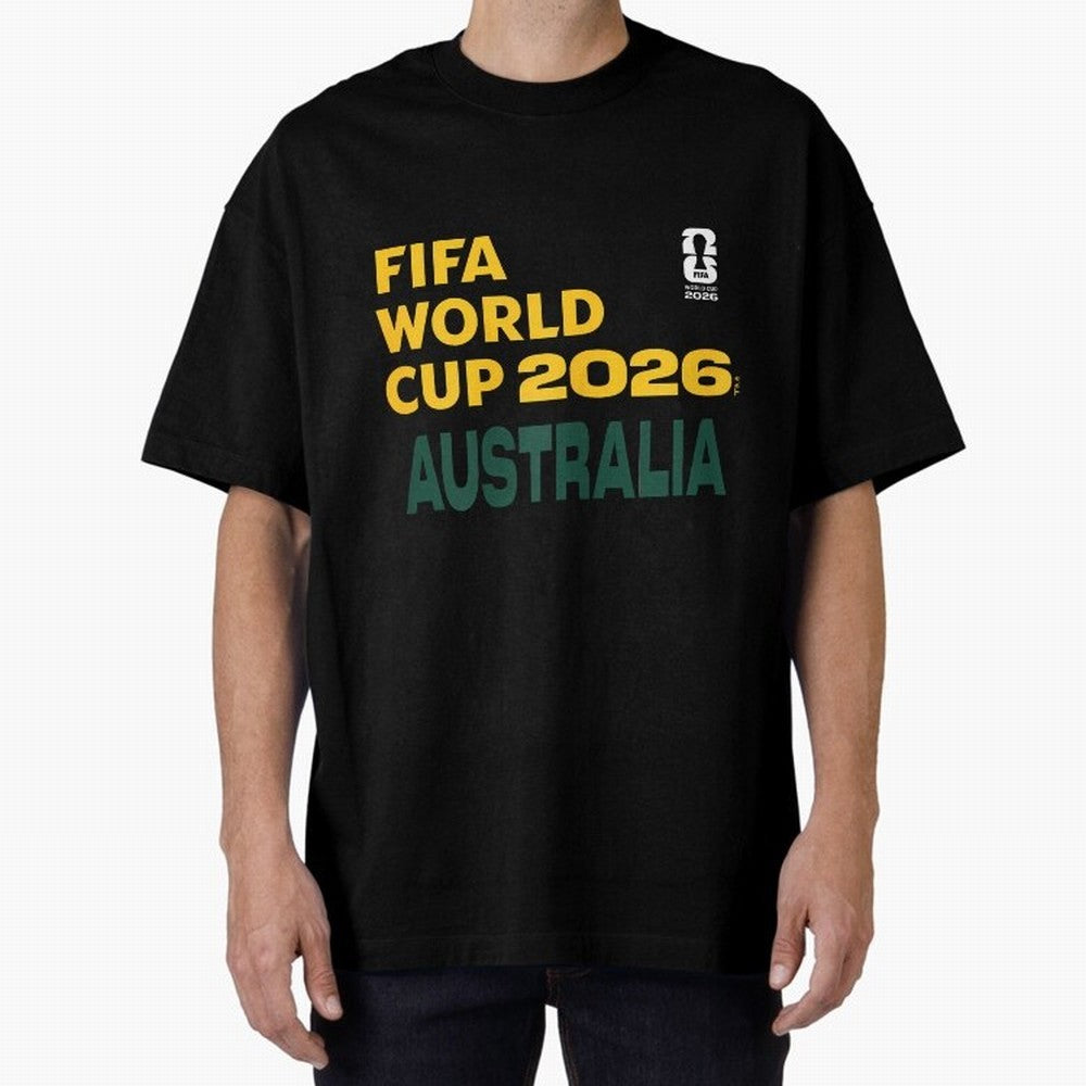 World Cup26 Australia Block Letters Classic T-Shirt Feel the Roar of Match Day Hype around FIFA World Cup 2026 Group Stage, Haaland, England and Germany, Football History, Final Match Energy, Crowd Noise and Once in a Lifetime Moments; Perfect for