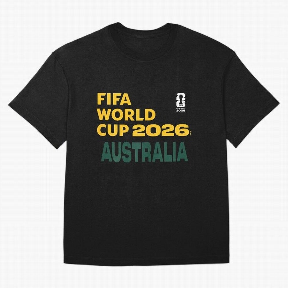 World Cup26 Australia Block Letters Classic T-Shirt Feel the Roar of Match Day Hype around FIFA World Cup 2026 Group Stage, Haaland, England and Germany, Football History, Final Match Energy, Crowd Noise and Once in a Lifetime Moments; Perfect for