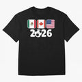 2026 World Cup North America Emblem Retro Classic T-Shirt Refresh Match Day Hype around FIFA World Cup 2026 USA Canada Mexico, CR7 and Messi, France and Portugal, Championship Spirit, Famous Goals, Roaring Crowds and International Football Unity;
